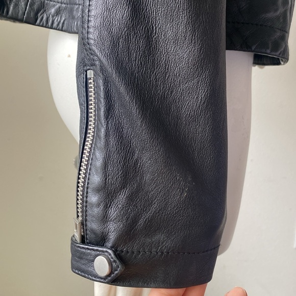 Allsaints Black leather biker jacket, almost new! - Picture 11 of 17